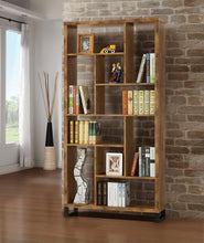 Load image into Gallery viewer, Home Office : Bookcases - 10-shelf Bookcase Antique Nutmeg