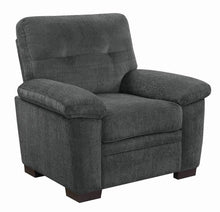 Load image into Gallery viewer, Charcoal - Fairbairn Upholstered Chair Charcoal