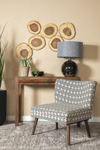 Load image into Gallery viewer, Accents : Chairs - Black - Upholstered Accent Chair With Wooden Leg Black And White