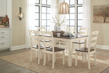 Load image into Gallery viewer, Woodanville - Cream/Brown - Dining Room Table Set (7/CN)