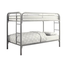 Load image into Gallery viewer, Morgan Bunk Bed - Morgan Twin Over Twin Bunk Bed Silver