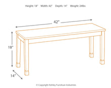 Load image into Gallery viewer, Owingsville - Black/Brown - Large Dining Room Bench
