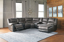 Load image into Gallery viewer, Nantahala - Slate - Left Arm Facing Zero Wall Recliner, Wedge, Armless Chair, Right Arm Facing Corner Chaise Sectional