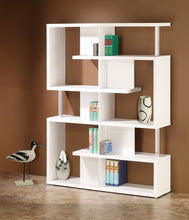Load image into Gallery viewer, Home Office : Bookcases - 5-tier Bookcase White And Chrome