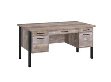 Load image into Gallery viewer, Samson Collection - Samson 4-drawer Office Desk Weathered Oak