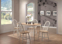 Load image into Gallery viewer, Dinettes: Wood - Rectangle Dining Table Natural Brown And White