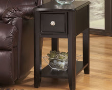 Load image into Gallery viewer, Breegin - Almost Black - Chair Side End Table