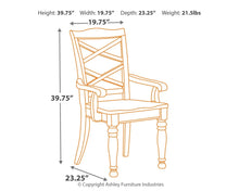 Load image into Gallery viewer, Porter - Rustic Brown - Dining Room Arm Chair (2/CN)