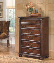 Load image into Gallery viewer, Leahlyn - Warm Brown - 6 Pc. - Dresser, Mirror, Chest, Queen Panel Bed