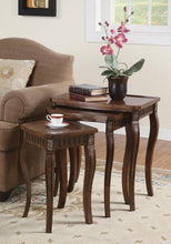 Load image into Gallery viewer, 3-piece Curved Leg Nesting Tables Warm Brown
