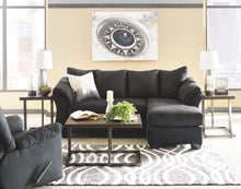 Load image into Gallery viewer, Darcy - Black - 2 Pc. - Sofa Chaise, Airdan Table Set
