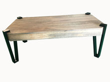 Load image into Gallery viewer, Wooden Rectangular Top Coffee Table Natural And Matte Black