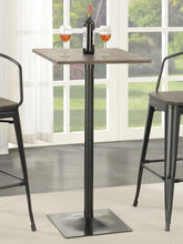 Load image into Gallery viewer, Square Bar Table Dark Elm And Matte Black