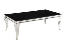 Load image into Gallery viewer, Abildgaard Collection - Rectangular Coffee Table Chrome And Black