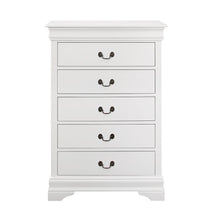 Load image into Gallery viewer, Louis Phillipe Collection - Louis Philippe 5-drawer Chest White