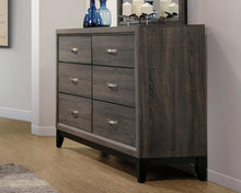 Load image into Gallery viewer, Watson 6-drawer Dresser Grey Oak And Black
