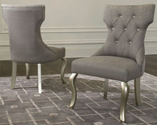 Load image into Gallery viewer, Coralayne - Silver/White - Dining UPH Side Chair (2/CN)