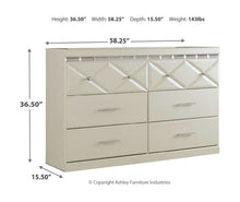 Load image into Gallery viewer, Dreamur - Champagne - 3 Pc. - Dresser, Mirror, Queen Panel Headboard