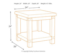 Load image into Gallery viewer, Carynhurst - White Wash Gray - Rectangular End Table