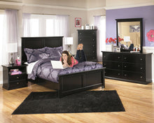 Load image into Gallery viewer, Maribel - Black - 5 Pc. - Dresser, Mirror, Full Panel Bed