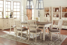 Load image into Gallery viewer, Bolanburg - Antique White - 7 Pc. - Rectangular Dining Room Table, 6 Upholstered Side Chairs