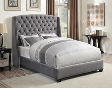 Load image into Gallery viewer, Pissarro Upholstered Bed - Grey - Pissarro California King Tufted Upholstered Bed Grey