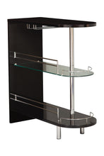 Load image into Gallery viewer, Bar Units: Contemporary - 3-tier Bar Table Glossy Black And Clear