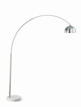Load image into Gallery viewer, Arched Floor Lamp Brushed Steel And Chrome