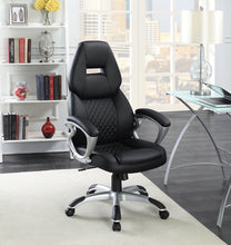 Load image into Gallery viewer, Home Office : Chairs - Black - Adjustable Height Office Chair Black And Silver