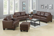 Load image into Gallery viewer, Samuel Collection - Dark Brown - Samuel Upholstered Chair Dark Brown