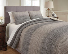 Load image into Gallery viewer, Arturo - Natural/Charcoal - King Duvet Cover Set