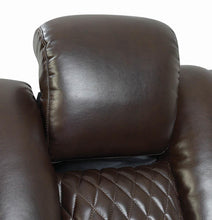Load image into Gallery viewer, Delangelo Motion Collection - Brown - Delangelo Power^2 Sofa With Drop-down Table Brown