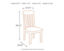 Load image into Gallery viewer, Haddigan - Dark Brown - Dining UPH Side Chair (2/CN)