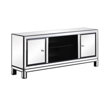 Load image into Gallery viewer, 2-door Tv Console Black Titanium And Silver