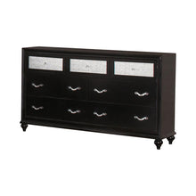 Load image into Gallery viewer, Barzini Bedroom Collection - Barzini 7-drawer Rectangular Dresser Black