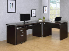 Load image into Gallery viewer, Skylar Collection - Skylar Computer Desk With Keyboard Drawer Cappuccino