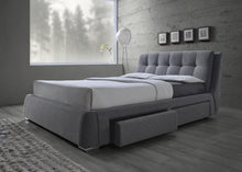 Load image into Gallery viewer, Fenbrook Upholstered Bed - Grey - Fenbrook Eastern King Tufted Upholstered Storage Bed Grey