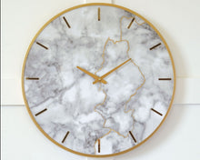 Load image into Gallery viewer, Jazmin - Gray/Gold Finish - Wall Clock