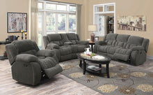 Load image into Gallery viewer, Weissman Motion Collection - Grey - Weissman Motion Loveseat With Console Charcoal