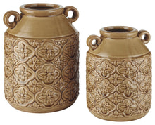 Load image into Gallery viewer, Edaline - Ochre - Vase Set (2/CN)