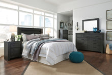 Load image into Gallery viewer, Brinxton - Charcoal - 3 Pc. - Dresser, Mirror, Queen Panel Headboard