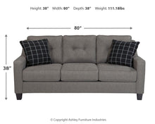 Load image into Gallery viewer, Brindon - Charcoal - Sofa