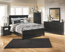Load image into Gallery viewer, Maribel - Black - 7 Pc. - Dresser, Mirror, Queen Panel Bed, 2 Nightstands