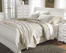 Load image into Gallery viewer, Anarasia - White - Queen Sleigh Bed