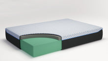 Load image into Gallery viewer, 12 Inch Chime Elite - White/Blue - Twin Mattress