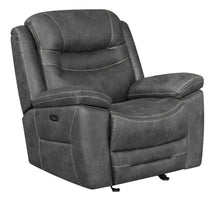 Load image into Gallery viewer, Hemer Motion Collection - Dark Grey - Hemer Upholstered Power^2 Recliner Dark Grey
