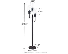 Load image into Gallery viewer, Jaak - Bronze Finish - Metal Floor Lamp (1/CN)