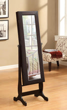 Load image into Gallery viewer, Jewelry Cheval Mirror With Drawers Cappuccino
