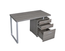 Load image into Gallery viewer, Brennan Desk - 3-drawer Brennan Office Desk Weathered Grey