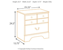 Load image into Gallery viewer, Bittersweet - Light Brown - Two Drawer Night Stand